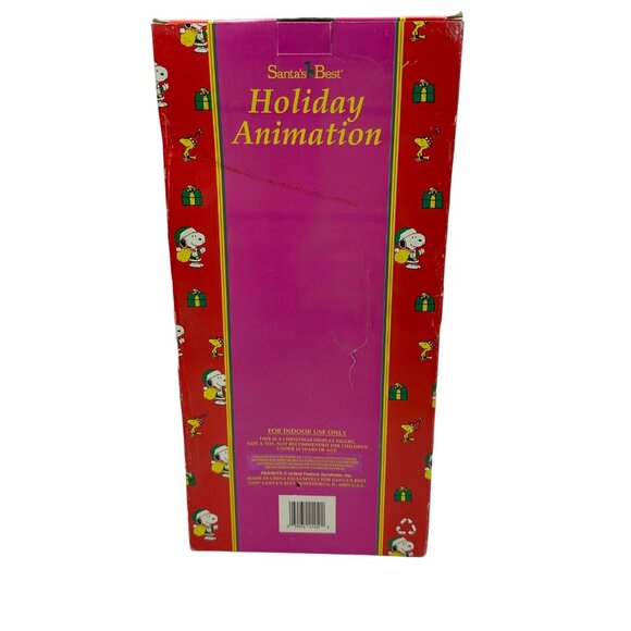 New Vtg 1997 Santas Best Snoopy Claus Holiday Decor Animated Motionette Figure - Picture 5 of 6